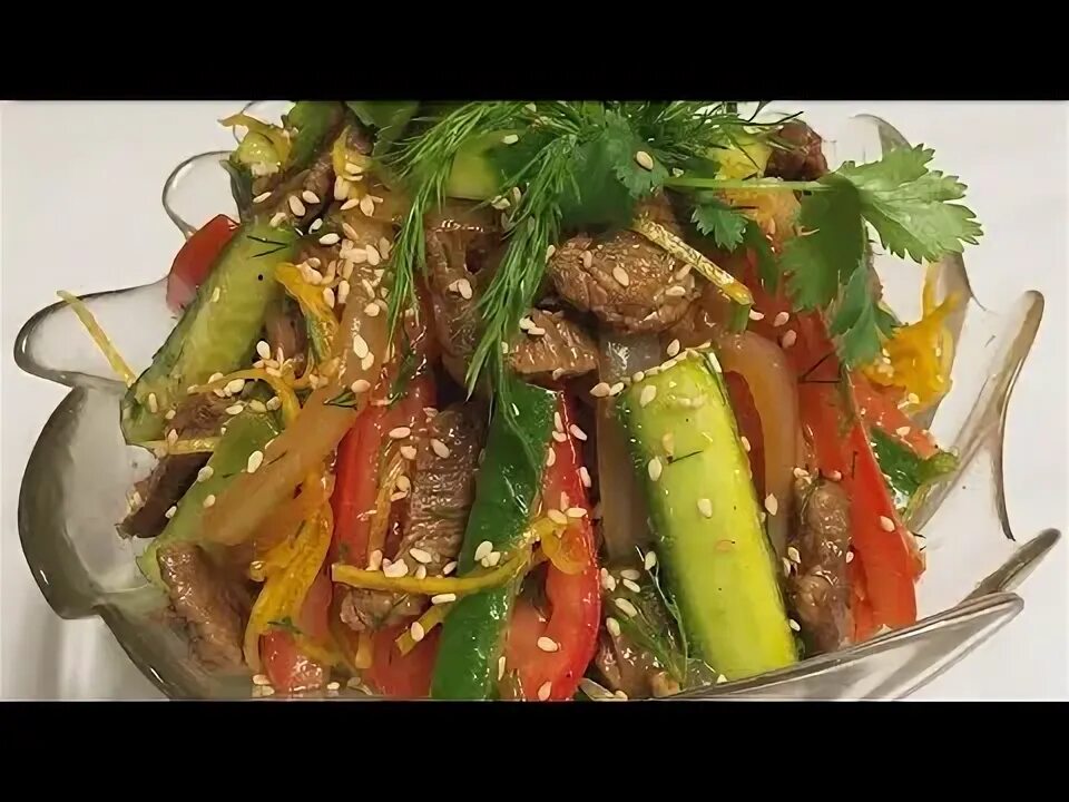 Go'shtli salat tez va osson